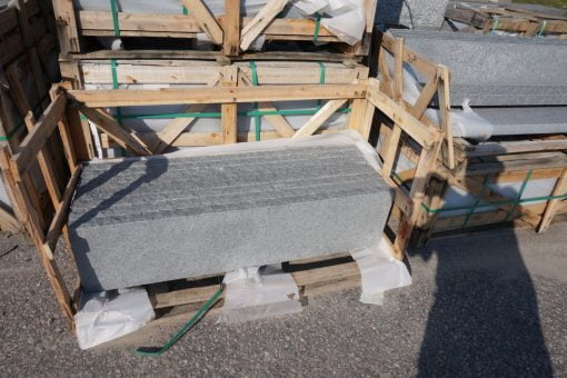 Blue Mist Granite Tread by South Shore Landscape Supply