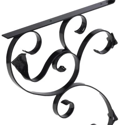 145 Iron Mailbox Bracket – Black