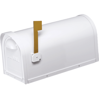 Cast Aluminum Mailbox – White