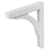 wood mailbox bracket white