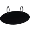 oval sign with white lettering