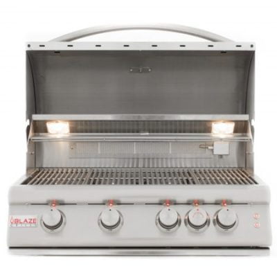 BLAZE 32 INCH 4-BURNER LTE2 GAS GRILL WITH REAR BURNER AND BUILT-IN LIGHTING SYSTEM