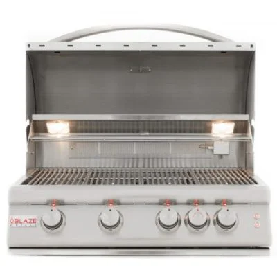 BLAZE 32 INCH 4-BURNER LTE2 GAS GRILL WITH REAR BURNER AND BUILT-IN LIGHTING SYSTEM