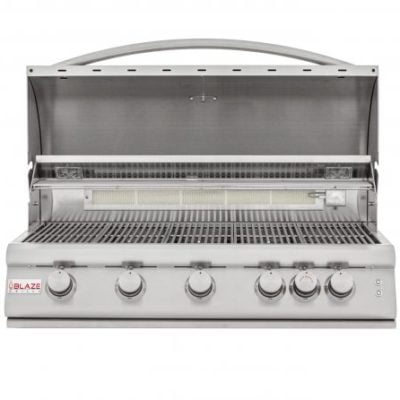 BLAZE 40 INCH 5-BURNER LTE2 GAS GRILL WITH REAR BURNER AND BUILT-IN LIGHTING SYSTEM