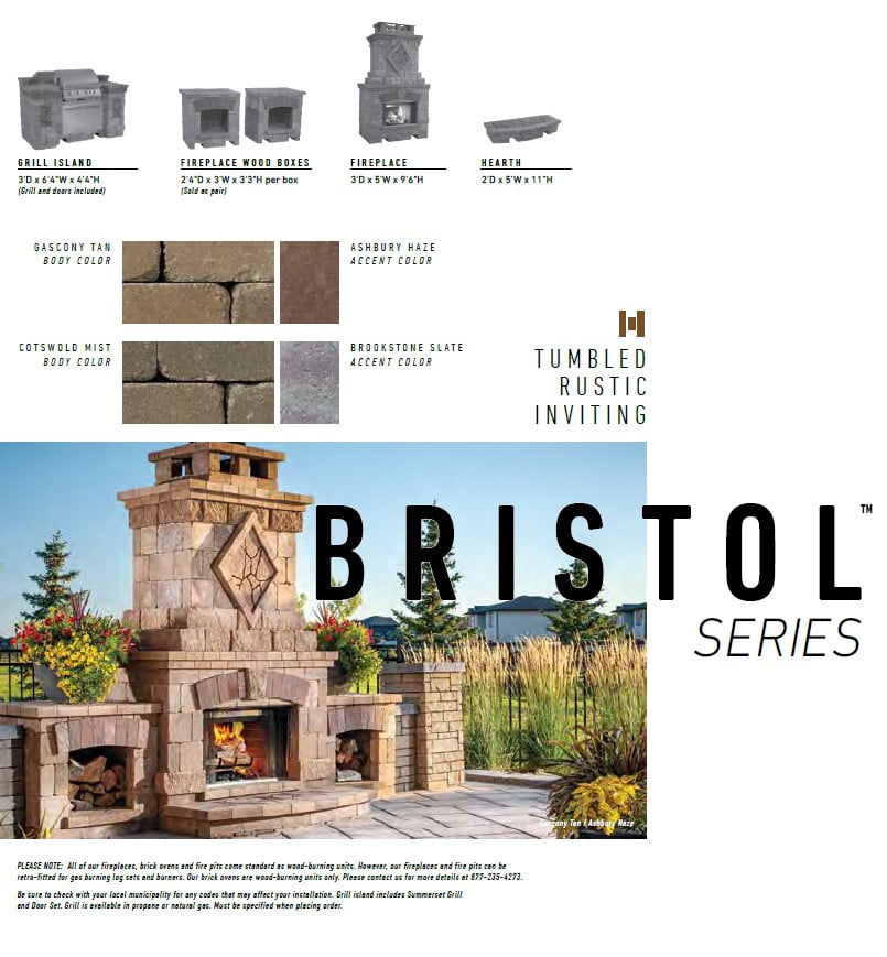 Bristol wood fire place