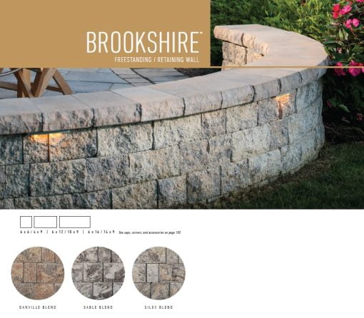 Belgard Brookshire 6in wall-corner & cap