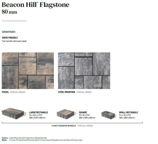 Unilock Beacon hill Flagstone 80mm