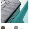Techo Bullnose smooth cap-coping