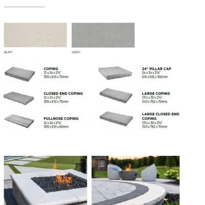 Unilock Ledgestone large coping