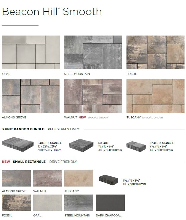 Buy Unilock Beacon Hill Smooth Rectangle South Shore Landscape Supply