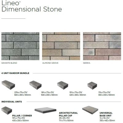 Unilock Lineo Dimensional Stone Pillar/Corner