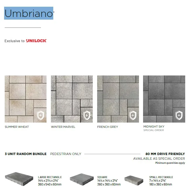 Unilock Umbriano Random 60mm