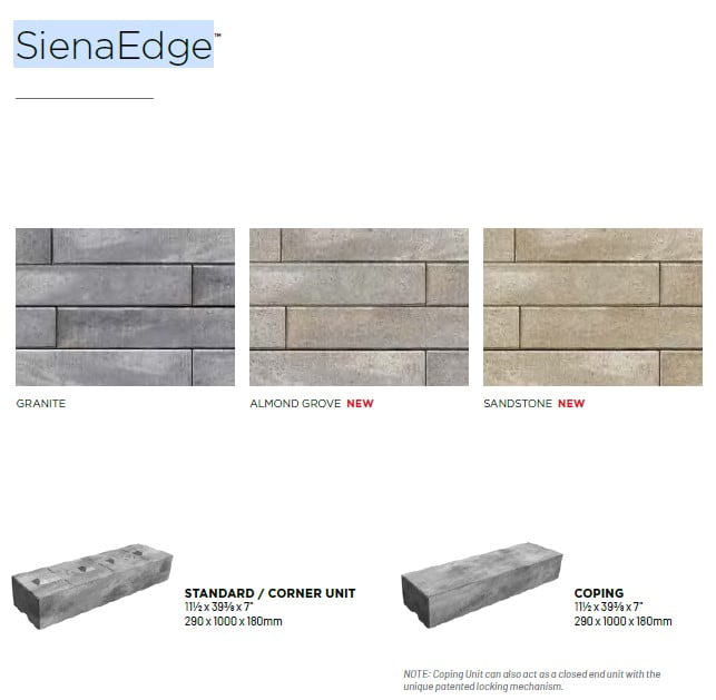 Unilock SienaEdge Standard Corner