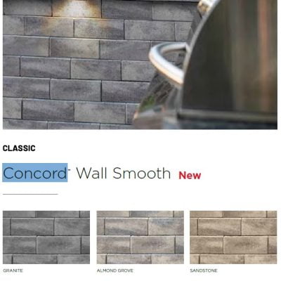 Unilock Concord Wall Smooth Coping