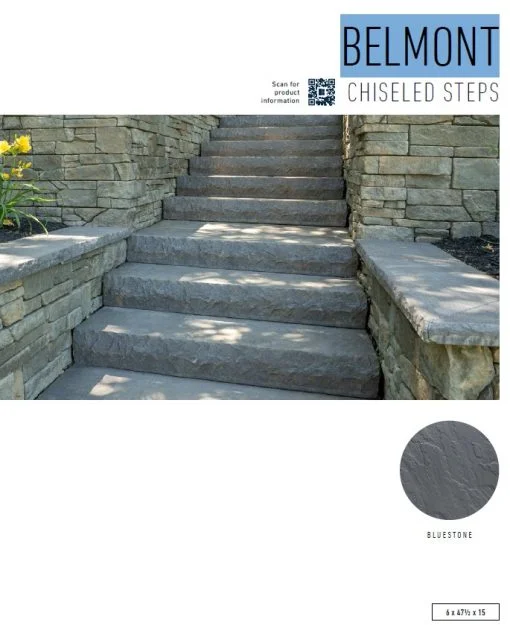 Belgard Belmont Chiseled Step 6"Hx47.5"Lx15"D