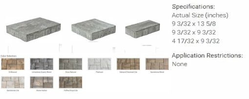 Cambridge Pavers Sherwood Ledgestone Smooth 3pc