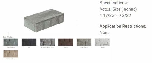 Cambridge Pavers Sherwood Ledgestone Smooth 4.5x9