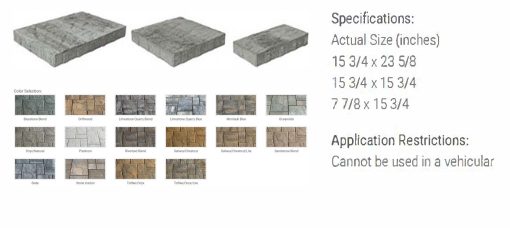 Cambridge Pavers Sherwood Ledgestone XL Standard 3pc