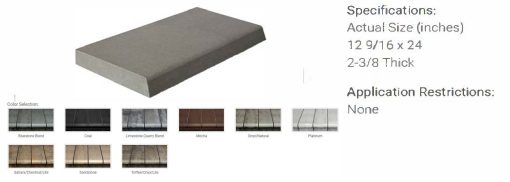 Cambridge Pavers Crusader 12x24 Cap