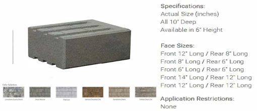 Cambridge Pavers Omega 6" Smooth Wall
