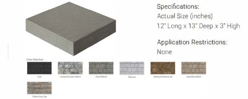 Cambridge Pavers Omega Smooth Cap 13x12