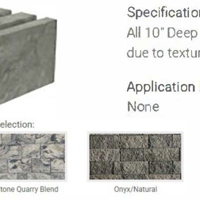 Cambridge Pavers Omega Natural Stone 7″ wall