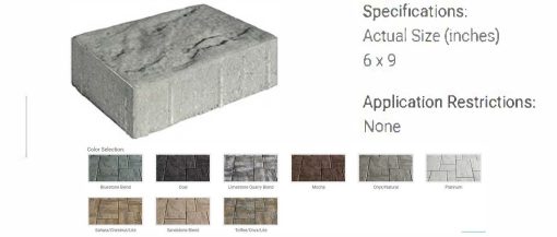 Cambridge Pavers Sherwood Ledgestone 6x9