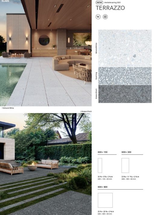 Techo Terrazzo Slab 600x300x60 Polished
