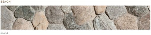 Phaneuf Stone Beach Round Veneer Flat