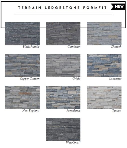 Pangaea Terrain Drystack Ledgestone Formfit Veneer Flat