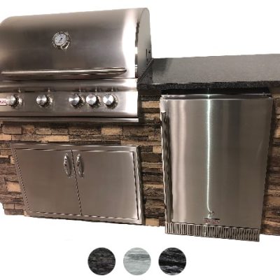 Tru Innovative Outdoor 6ft Grill Island package
