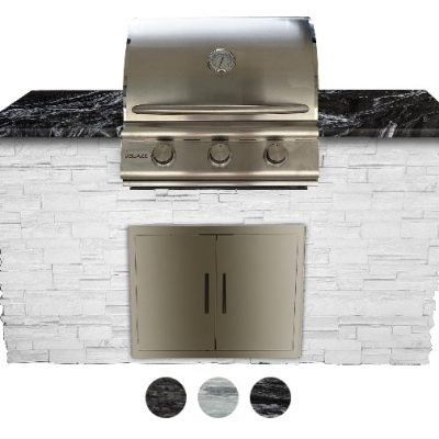 Tru Innovative Outdoor 5ft Grill Island package